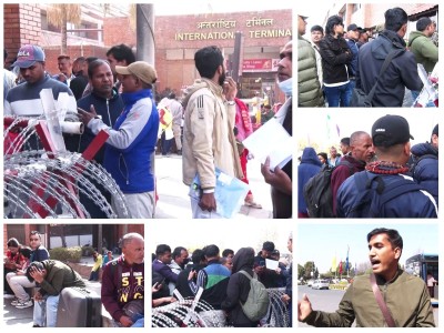  त्रिभुवन विमानस्थलमा अलपत्र परेकालाई खान र बस्नको व्यवस्था 